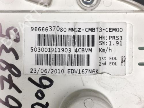 Instrument cluster PEUGEOT 206+ (2L_, 2M_) 1.4 HDi eco 70 | BP25557328C47 