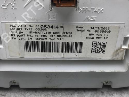 Instrument cluster PEUGEOT 2008 I (CU_) 1.6 HDi | BP25534641C47 - Image 3
