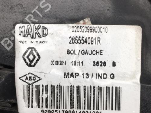Left taillight RENAULT CLIO IV (BH_) 1.5 dCi 75 | BP25551784C34 