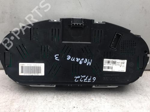 Instrument cluster RENAULT MEGANE III Hatchback (BZ0/1_, B3_) 1.5 dCi (BZ09, BZ0D, BZ1W, BZ29, BZ14) | BP25557437C47 
