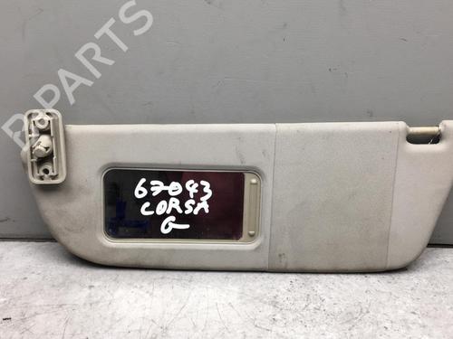 Used Left sun visor Left sun visor OPEL CORSA C (X01) 1.3 CDTI (F08, F68) (70 hp) 25532783 25532783