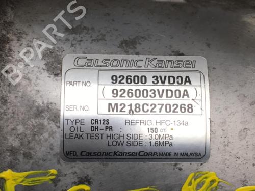 AC compressor NISSAN NV200 Van 1.5 dCi 110 (M20, M20N, M20M) | BP25551234M34 