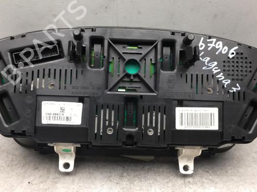 Used Instrument cluster RENAULT LAGUNA III (BT0/1) 2.0 dCi (BT01, BT08, BT09, BT0E, BT0K, BT12, BT1C, BT1D,... (150 hp) 25581367