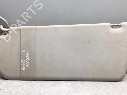 Left sun visor CITROËN BERLINGO / BERLINGO FIRST MPV (MF_, GJK_, GFK_) 1.6 HDI 90 (MF9HX) | BP25578531I1 