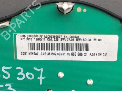 Used Instrument cluster CITROËN C3 II (SC_) 1.4 HDi 70 (SC8HZC, SC8HR0, SC8HP4) (68 hp) 25538688