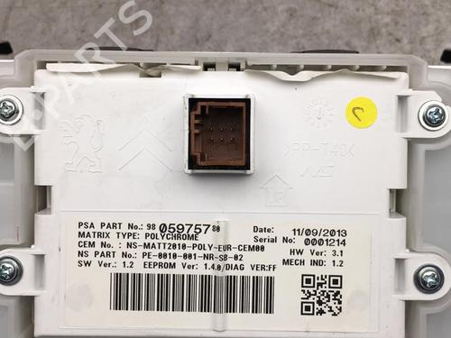 Instrument cluster PEUGEOT 208 I (CA_, CC_) 1.4 HDi | BP25532755C47