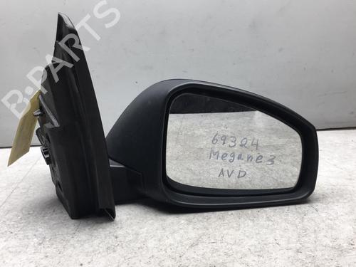 Used Right mirror RENAULT MEGANE III Hatchback (BZ0/1_, B3_) 1.5 dCi (BZ09, BZ0D, BZ1W, BZ29, BZ14) (110 hp) 25575026