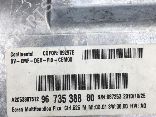 Multifunctionele display CITROËN DS3 (SA_) 1.6 HDi 110 | BP25575027C48 
