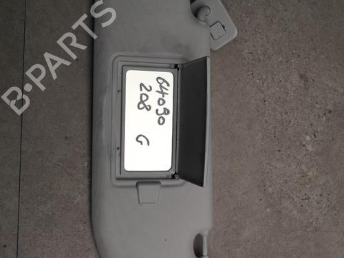 Used Left sun visor PEUGEOT 208 I (CA_, CC_) 1.2 VTI 82 (82 hp) 25554575