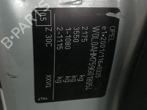 Left front door OPEL ZAFIRA / ZAFIRA FAMILY B (A05) 1.7 CDTI (M75) | BP25577783C2 