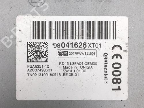 Radio CITROËN C3 II (SC_) 1.4 HDi 70 (SC8HZC, SC8HR0, SC8HP4) | BP25575370E6 