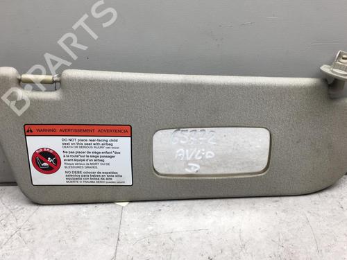 Used Right sun visor Right sun visor CHEVROLET AVEO / KALOS Hatchback (T250, T255) 1.2 LPG (84 hp) 25584797 25584797