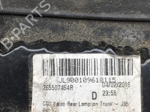 Right tailgate light RENAULT SCÉNIC III (JZ0/1_) 1.2 TCe | BP25576181C80 