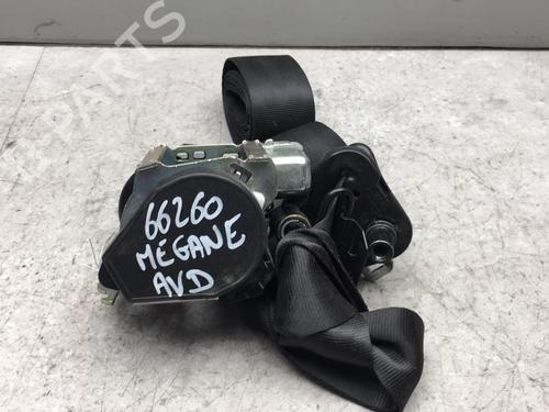 Høyre foran beltestrammer RENAULT MEGANE III Hatchback (BZ0/1_, B3_) 1.5 dCi (BZ09, BZ0D, BZ1W, BZ29, BZ14) (110 hp) 25556780