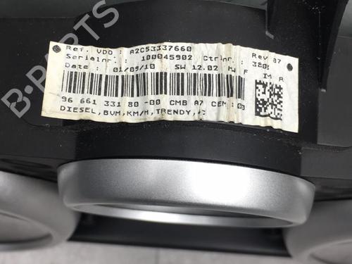 Instrument cluster PEUGEOT 207 (WA_, WC_) 1.4 HDi | BP25561378C47 