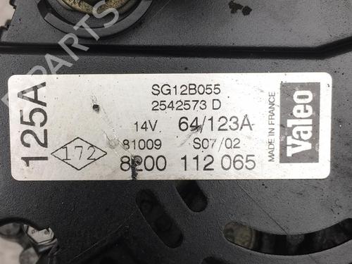 Alternator RENAULT LAGUNA II (BG0/1_) 1.8 16V (BG04, BG0B, BG0C, BG0V) | BP25575540M7 