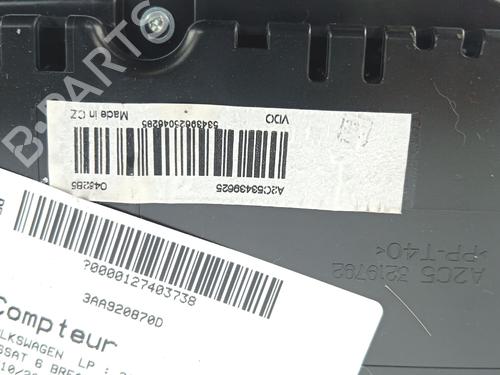 Instrument cluster VW PASSAT B7 Variant (365) 1.6 TDI | BP36654031C47 - Image 3