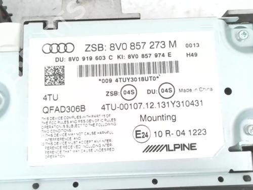 display-monitor-audi-a3-8v1-8vk-2012-2013-2014-2015-2016-2017-2018-2019-2020-24781150 main image