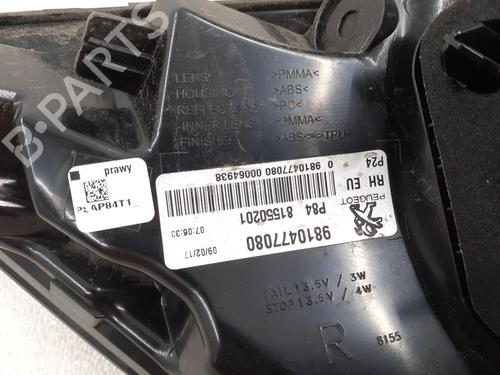 Used Right taillight Right taillight PEUGEOT 3008 II SUV (MC_, MR_, MJ_, M4_) 1.6 BlueHDi 120 (120 hp) 24795177 24795177