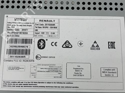 Used Radio Radio 36847393 36847393
