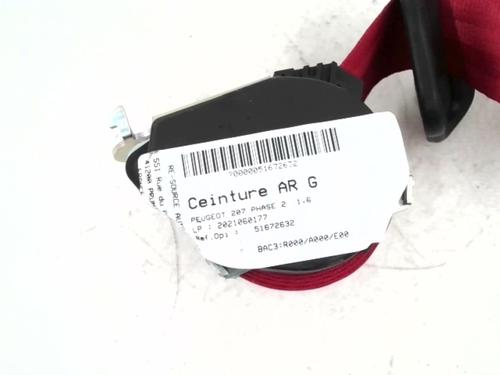 Used Rear left seatbelt Rear left seatbelt PEUGEOT 207 (WA_, WC_) 1.6 HDi (92 hp) 24781335 24781335