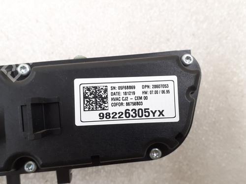 Climate control OPEL CROSSLAND X / CROSSLAND (P17, P2QO) 1.2 (75) | BP24796493I5 