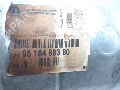 Used Particulate filter Particulate filter CITROËN JUMPY III Van (V_) 1.5 BlueHDi 100 (102 hp) 34166437 34166437