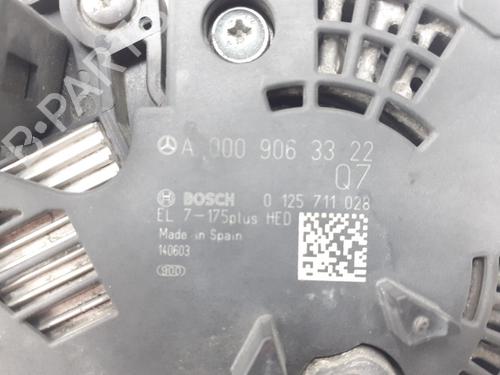 Used Alternator Alternator MERCEDES-BENZ GLA-CLASS (X156) GLA 220 CDI 4-matic (156.905) (170 hp) 30697260 30697260