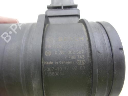 Mass air flow sensor BMW 1 (E81) 118 d | BP24784690M95 