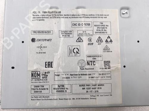Radio PEUGEOT 208 I (CA_, CC_) 1.2 VTi 68 / PureTech 68 | BP24791295E6 