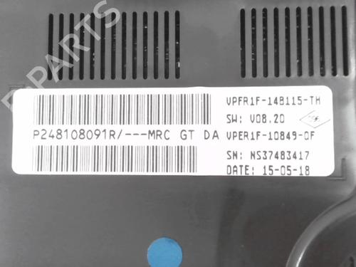 Instrument cluster RENAULT MEGANE IV Hatchback (B9A/M/N_) 1.3 TCe 140 (B9NB) | BP24780917C47 