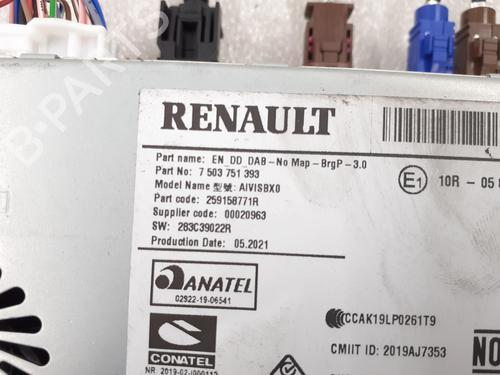 Used Radio Radio RENAULT TWINGO III (BCM_, BCA_) 1.0 SCe 65 (BCMJ) (65 hp) 24787833 24787833