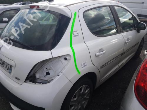 Rear bumper PEUGEOT 207 (WA_, WC_) 1.6 HDi | BP24788833C8 