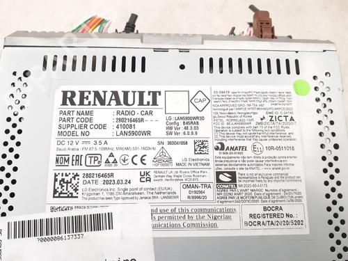 Used Radio Radio DACIA JOGGER (RK_) 1.0 TCe 100 ECO-G (RKMT) (101 hp) 24792885 24792885