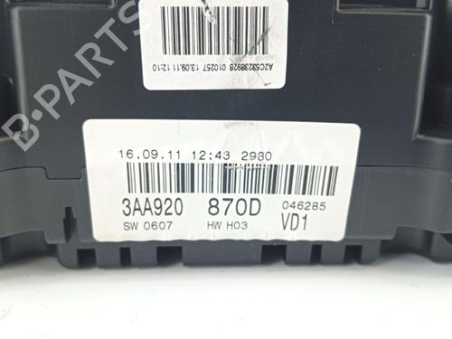 Instrument cluster VW PASSAT B7 Variant (365) 1.6 TDI | BP36654031C47 - Image 5