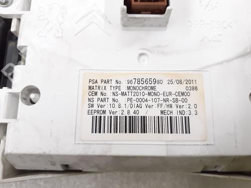 Instrument cluster PEUGEOT 508 I (8D_) 1.6 HDi | BP24789988C47 