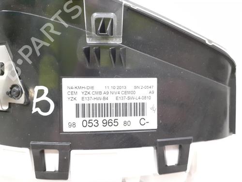 Used Instrument cluster PEUGEOT 208 I (CA_, CC_) 1.6 HDi (114 hp) 24791525