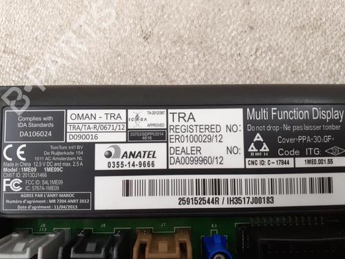 Used Display monitor Display monitor RENAULT ZOE (BFM_) ZOE (92 hp) 24794601 24794601