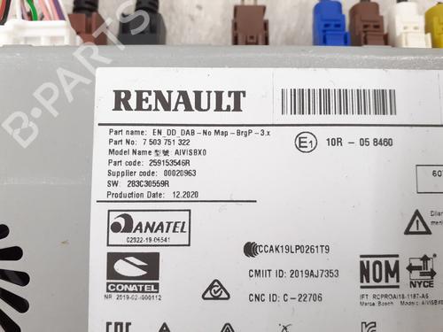 Radio RENAULT CLIO V (B7_) 1.0 TCe 90 (B7MT) | BP24772172E6 