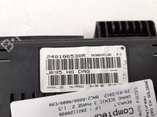 Instrument cluster RENAULT GRAND SCÉNIC III (JZ0/1_) 1.5 dCi (JZ09, JZ0D, JZ10, JZ14, JZ1G, JZ29, JZ2C) | BP24782515C47 