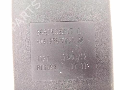 Used Seat buckle PEUGEOT PARTNER Tepee 1.6 HDi (114 hp) 24779976