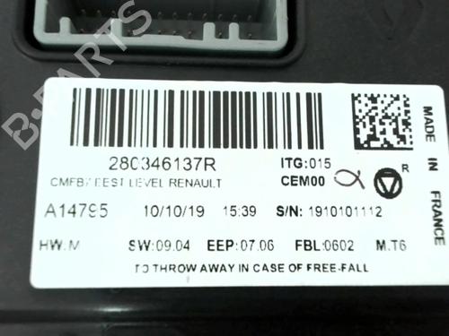Ferdsskriver RENAULT ZOE (BFM_) ZOE (BFMC, BFMD) (136 hp) 24778916