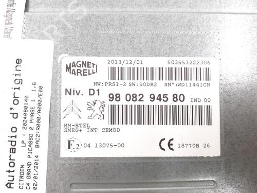 Radio CITROËN C4 Grand Picasso II (DA_, DE_) 1.6 HDi / BlueHDi 115 | BP24795653E6 