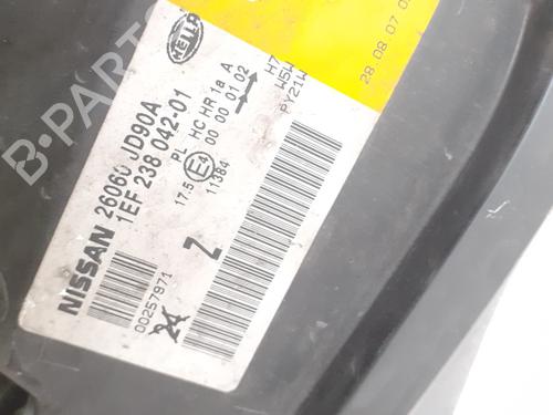 Left headlight NISSAN QASHQAI / QASHQAI +2 I (J10, NJ10, JJ10E) 1.5 dCi | BP24772034C28 