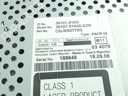 Radio SUZUKI SPLASH (EX) 1.0 (A5B310) | BP37449923E6 - Image 4