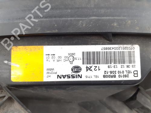 Right headlight NISSAN QASHQAI I (J10, NJ10) 1.5 dCi | BP32371515C29 