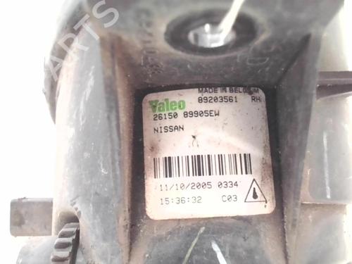 Højre Foran Tågelygte NISSAN X-TRAIL I (T30) 2.2 dCi (136 hp) 24780386