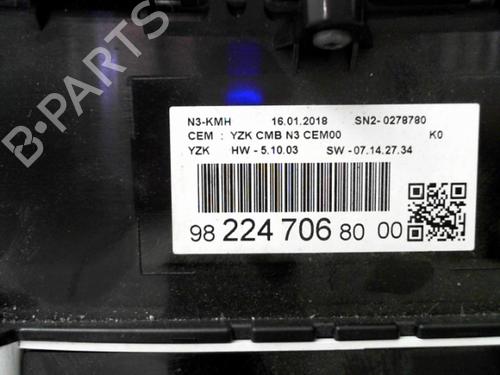 Instrument cluster PEUGEOT EXPERT Van (V_) 2.0 BlueHDi 120 | BP24777804C47 