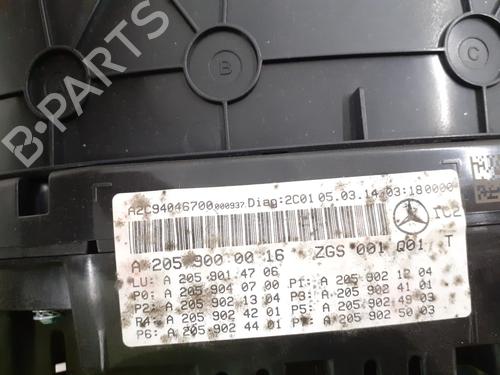 Used Instrument cluster Instrument cluster MERCEDES-BENZ C-CLASS (W205) C 220 BlueTEC / d (205.002, 205.004) (170 hp) 24772617 24772617