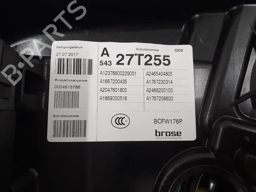 Front right window mechanism MERCEDES-BENZ A-CLASS (W176) A 200 (176.043) | BP24796376C23 